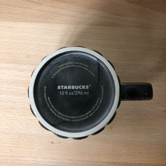 Starbucks 2015 Anniversary Pottery look Mermaid siren scale coffee Tea mug 10 Oz - Picture 10 of 13